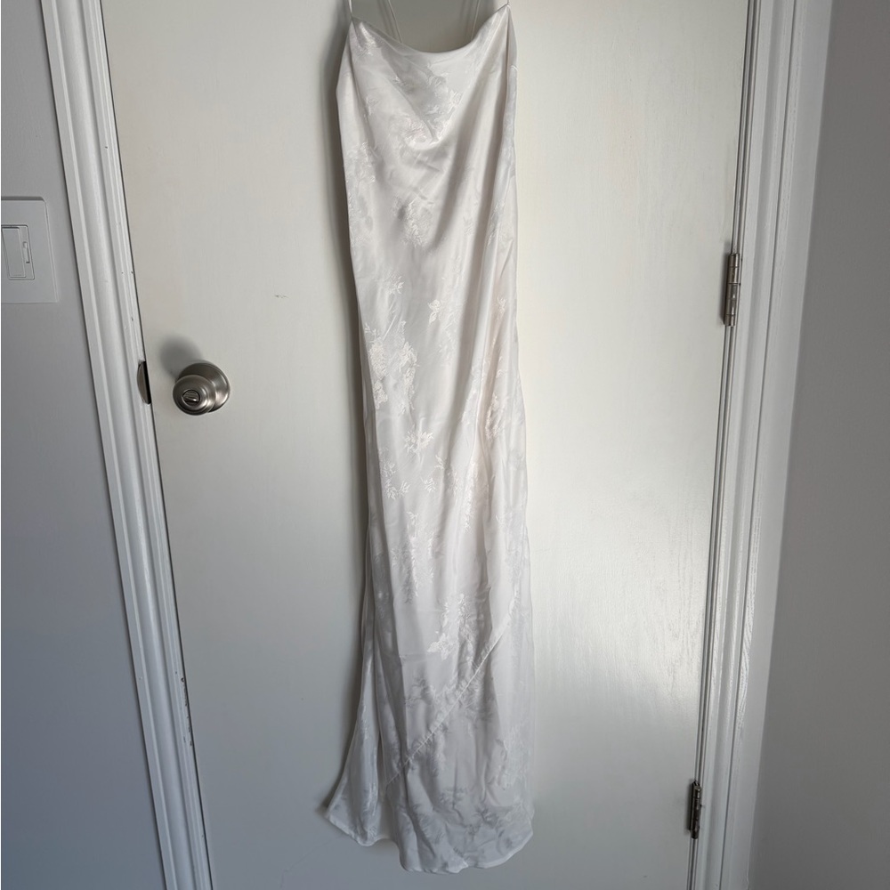Abercrombie & Fitch White Midi Dress